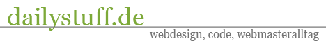 dailystuff - webdesign and code